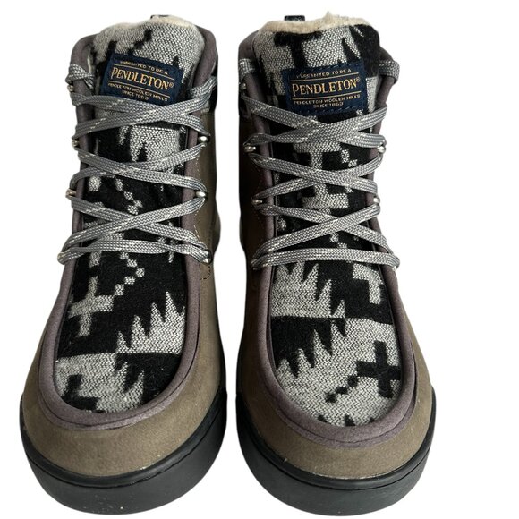 Pendleton Torngat khaki leather insulated hiking trail boots NWT Sz8 - Picture 2 of 10